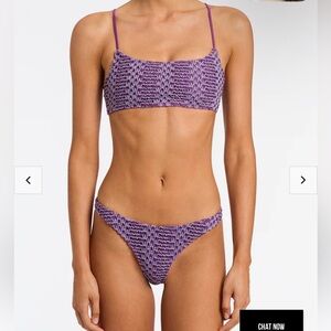 Purple crochet bikini set - triangl swimwear